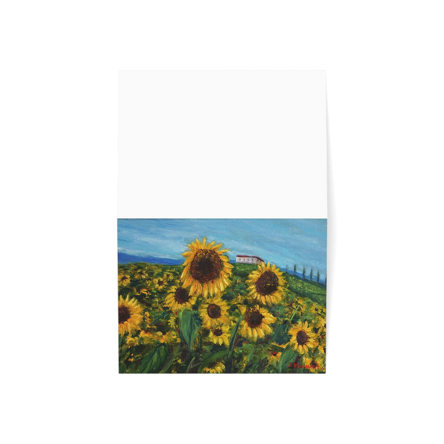 GREETING CARDS (1, 10, 30, and 50pcs) - HAPPINESS: A SUNFLOWER HAVEN