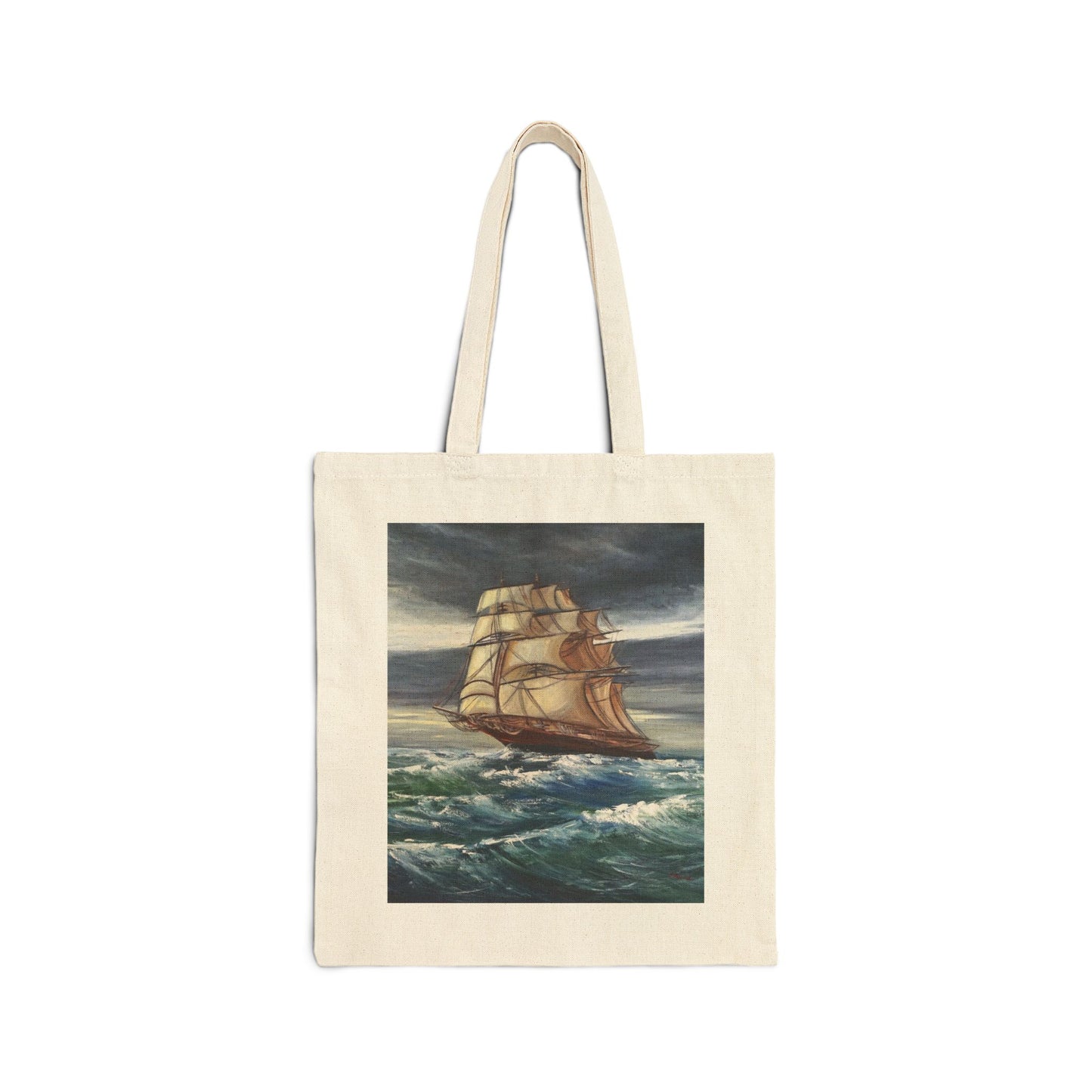 COTTON CANVAS TOTE BAG - THE STORM