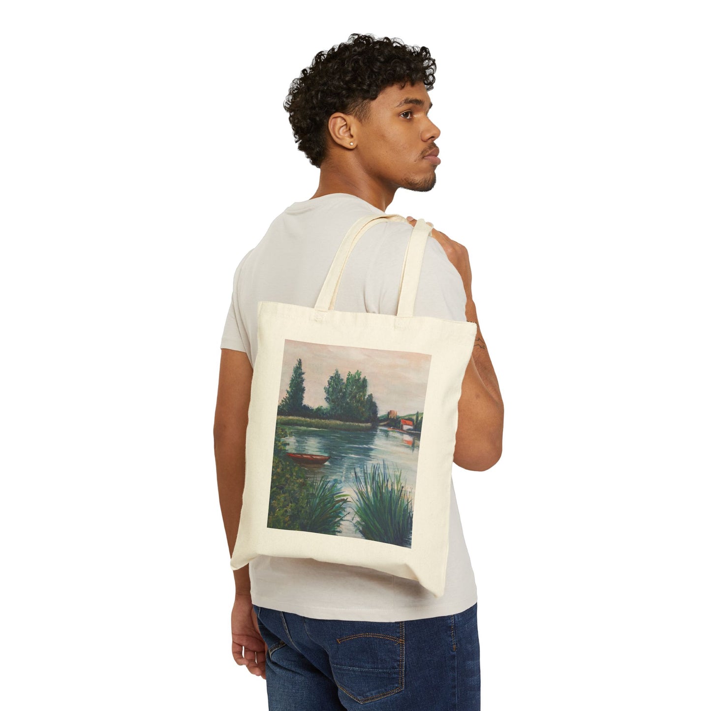 COTTON CANVAS TOTE BAG - THE FRENCH LAKE