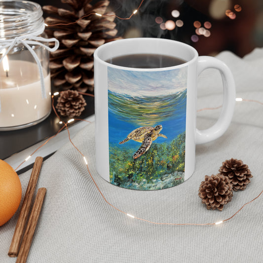 MUG 11oz - MESMERIZING SEA TURTLE