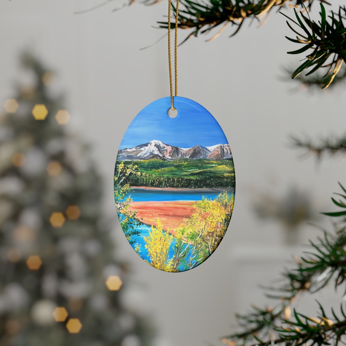 CERAMIC ORNAMENTS - PIKES PEAK MOUNTAINS