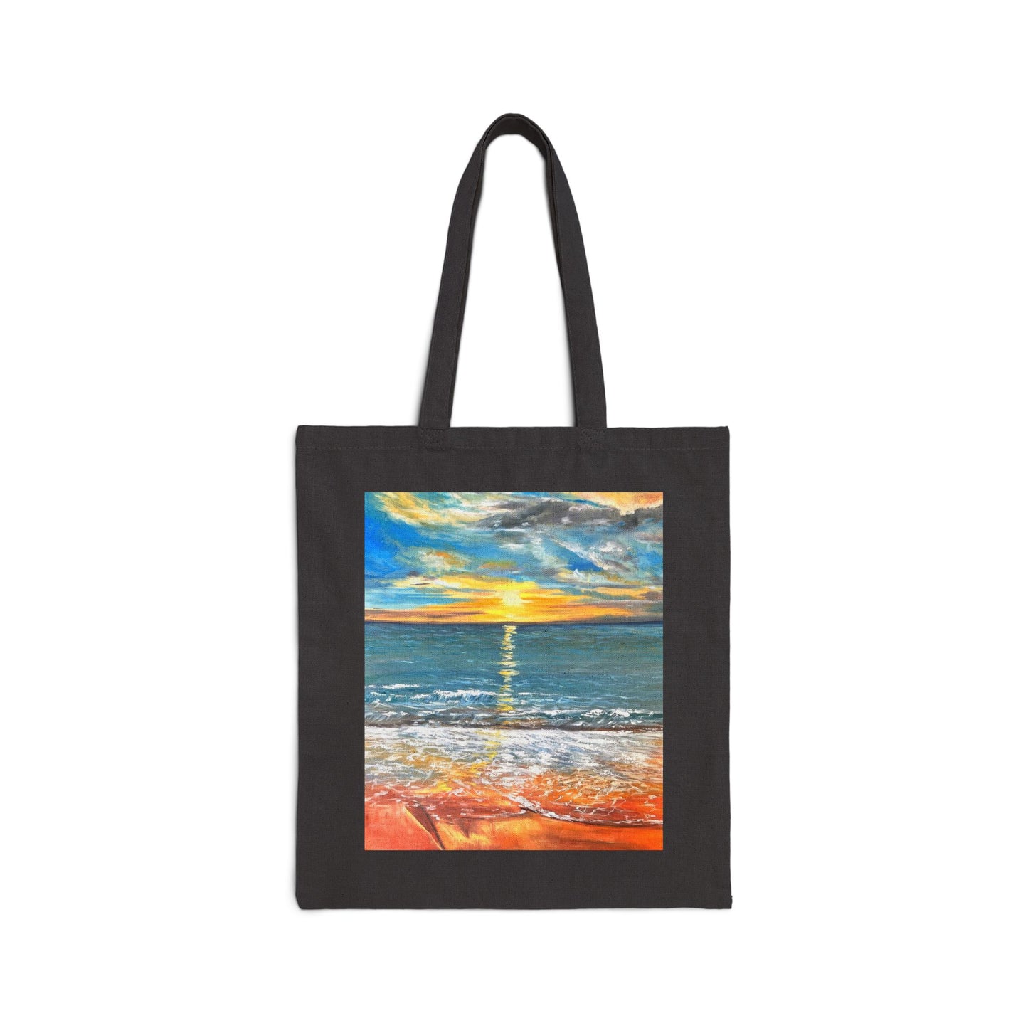 COTTON CANVAS TOTE BAG - PEACEFUL SUNRISE