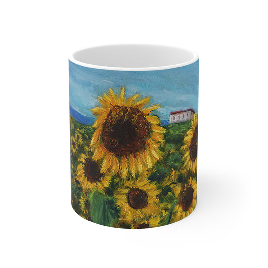 MUG 11oz - HAPPINESS: A SUNFLOWER HAVEN