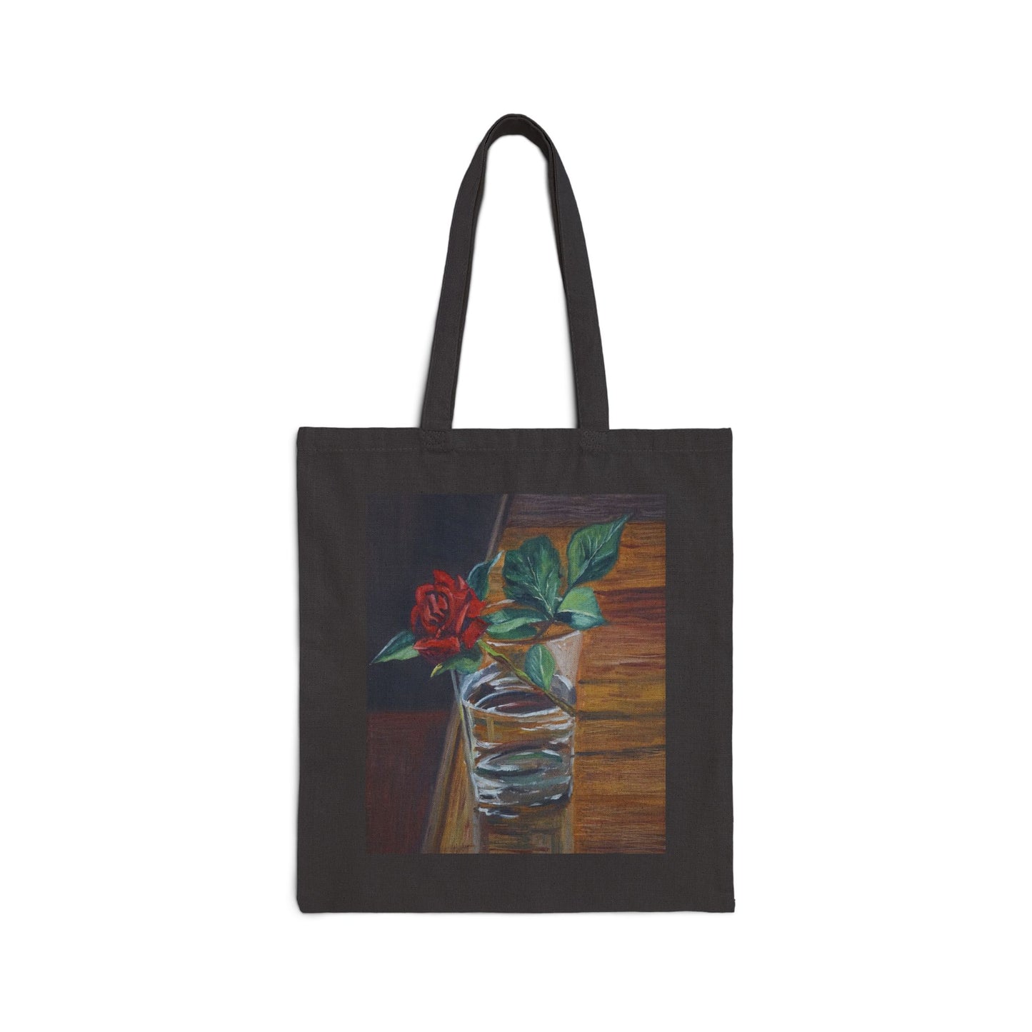 COTTON CANVAS TOTE BAG - THE ROSE