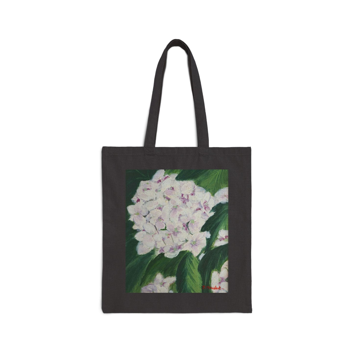 COTTON CANVAS TOTE BAG - MAGNOLIAS