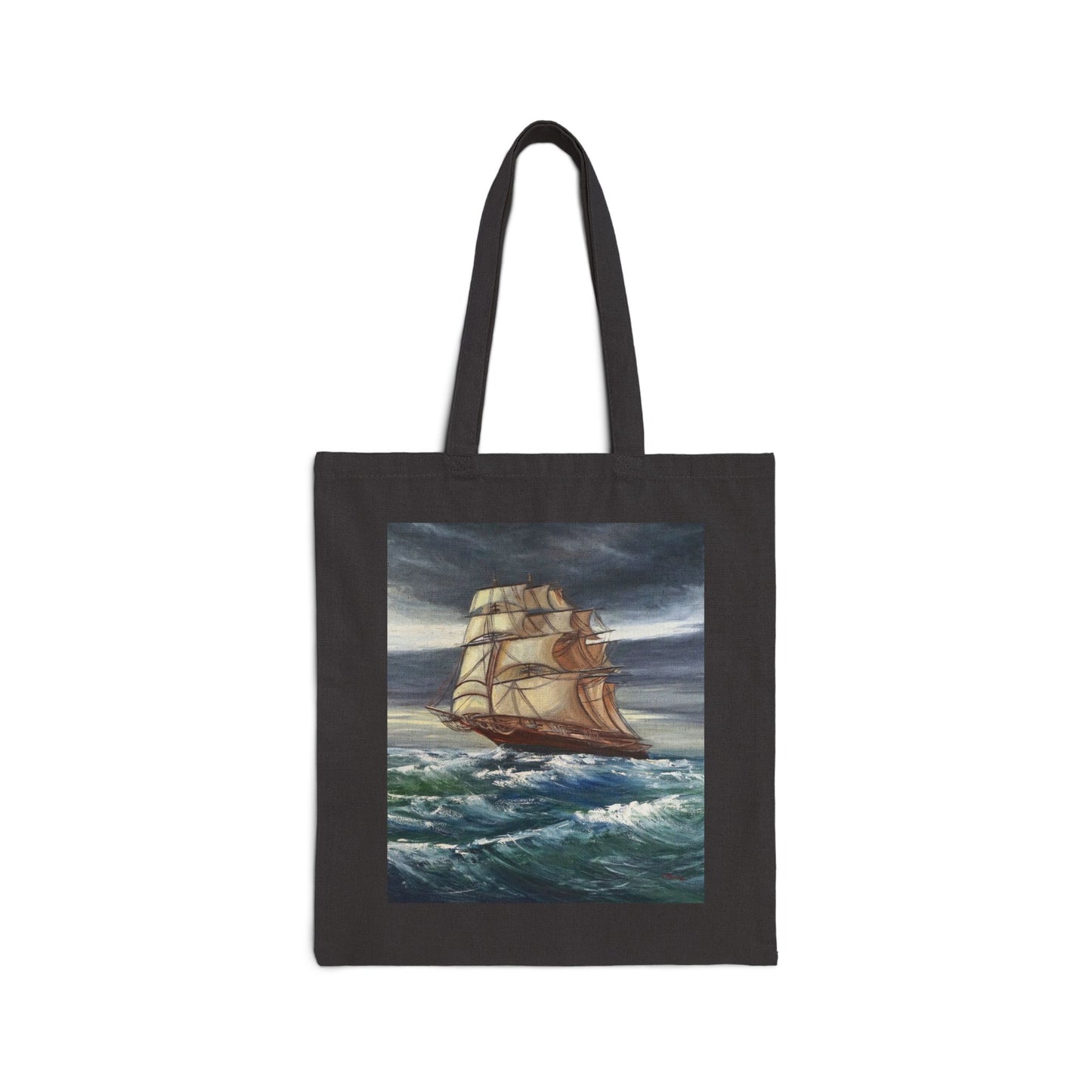 COTTON CANVAS TOTE BAG - THE STORM