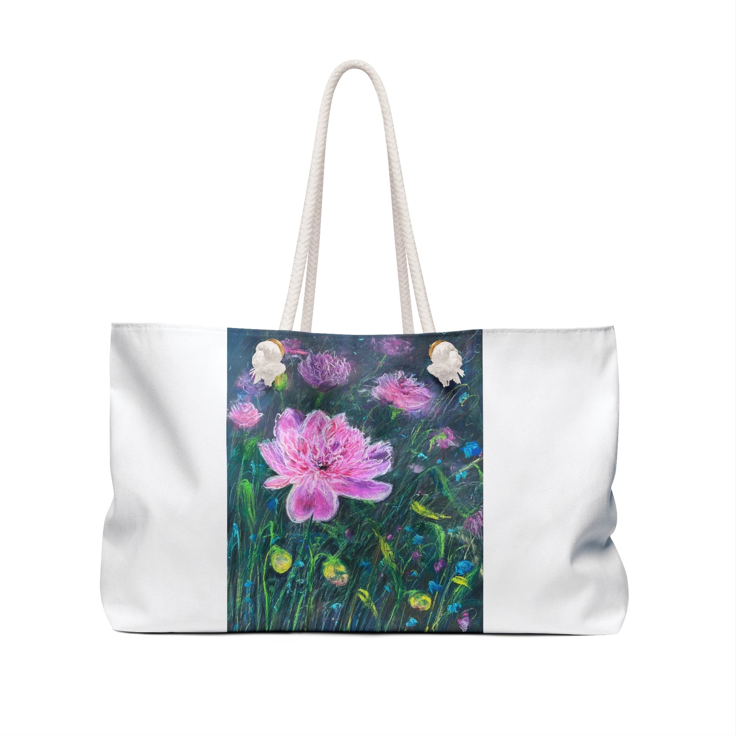 WEEKENDER BAG - PINK BLOSSOMS: SERENE ELEGANCE