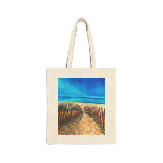 COTTON CANVAS TOTE BAG - BAILEY'S HARBOR 1