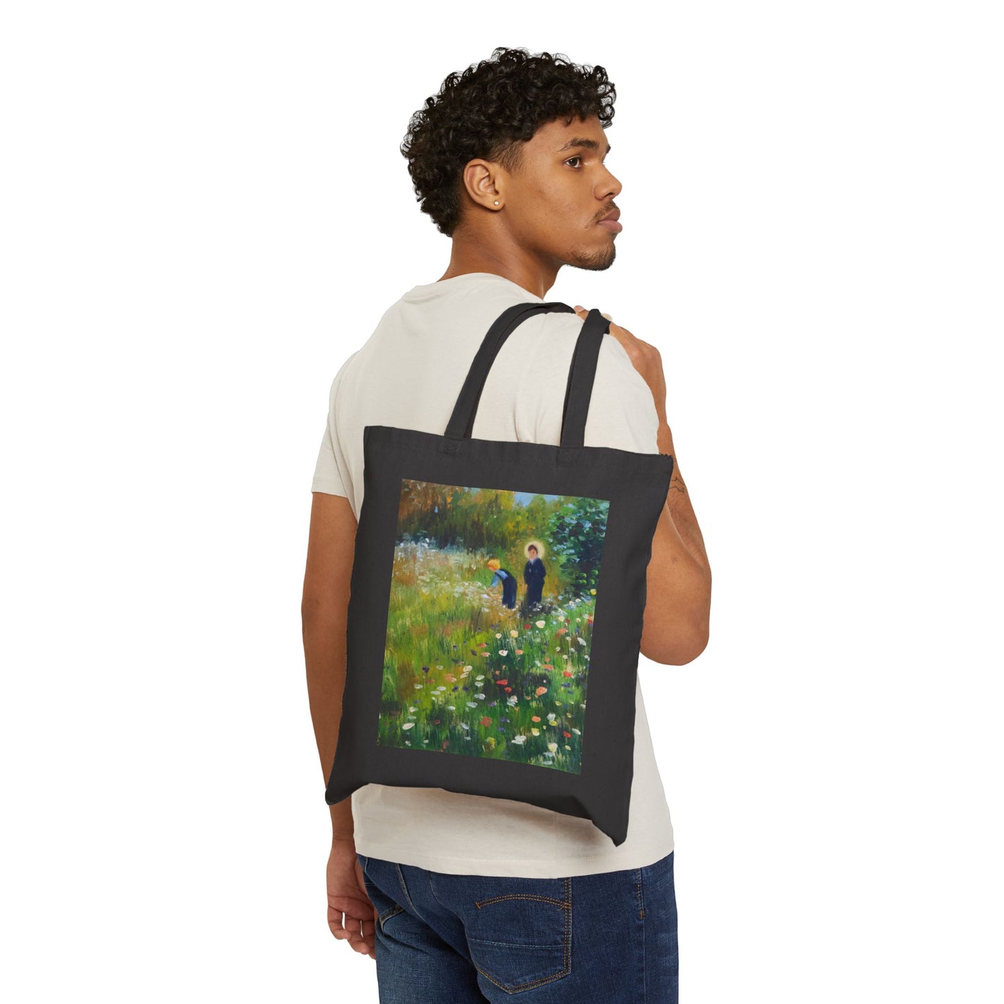 COTTON CANVAS TOTE BAG - HOMAGE TO RENOIR