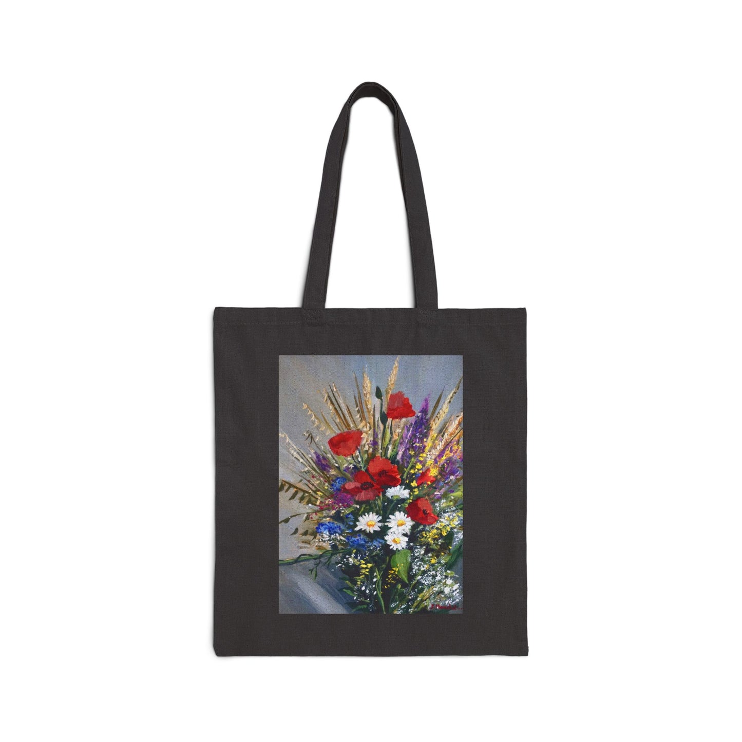 COTTON CANVAS TOTE BAG - BOUQUET OF WILD FLOWERS