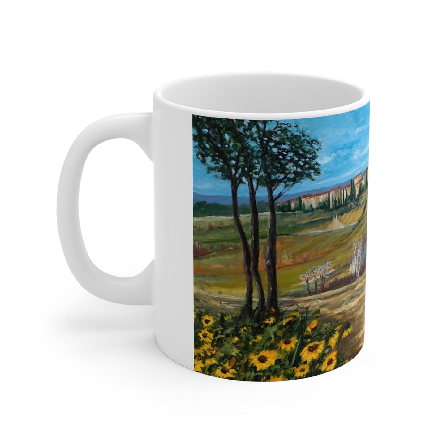 MUG 11oz - THE PATH THROUGH THE SUNFLOWER FIELD