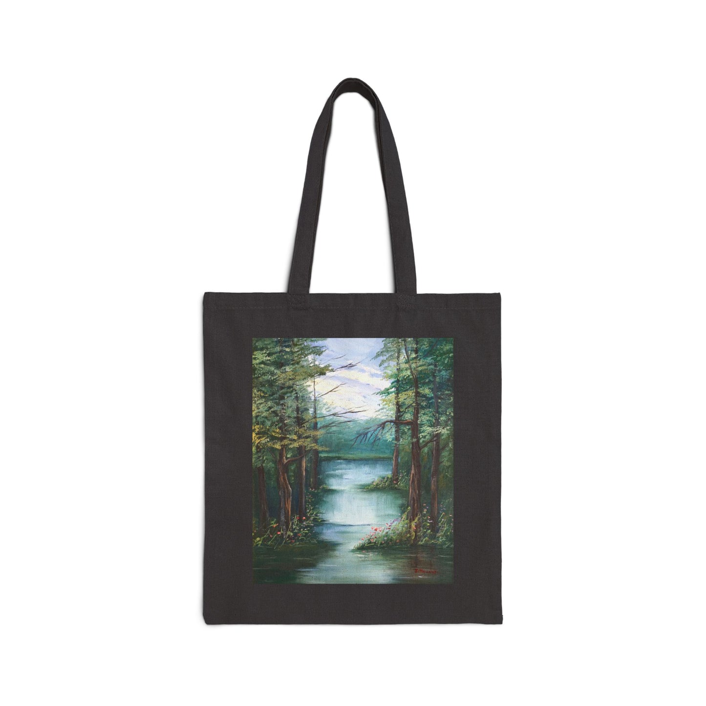 COTTON CANVAS TOTE BAG - THE LAKE