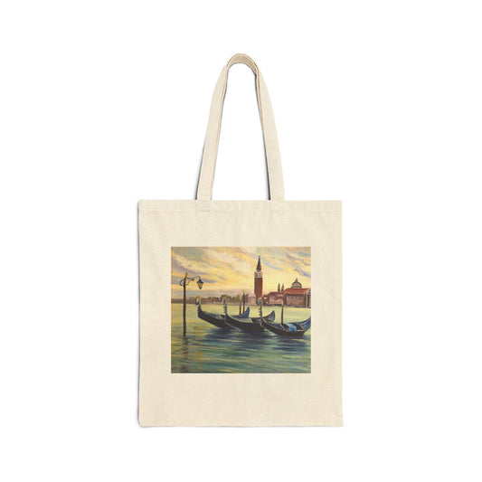 COTTON CANVAS TOTE BAG - PIAZZA SAN MARCO