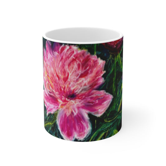 MUG 11oz - PINK BLOSSOMS: DELICATE PETALS