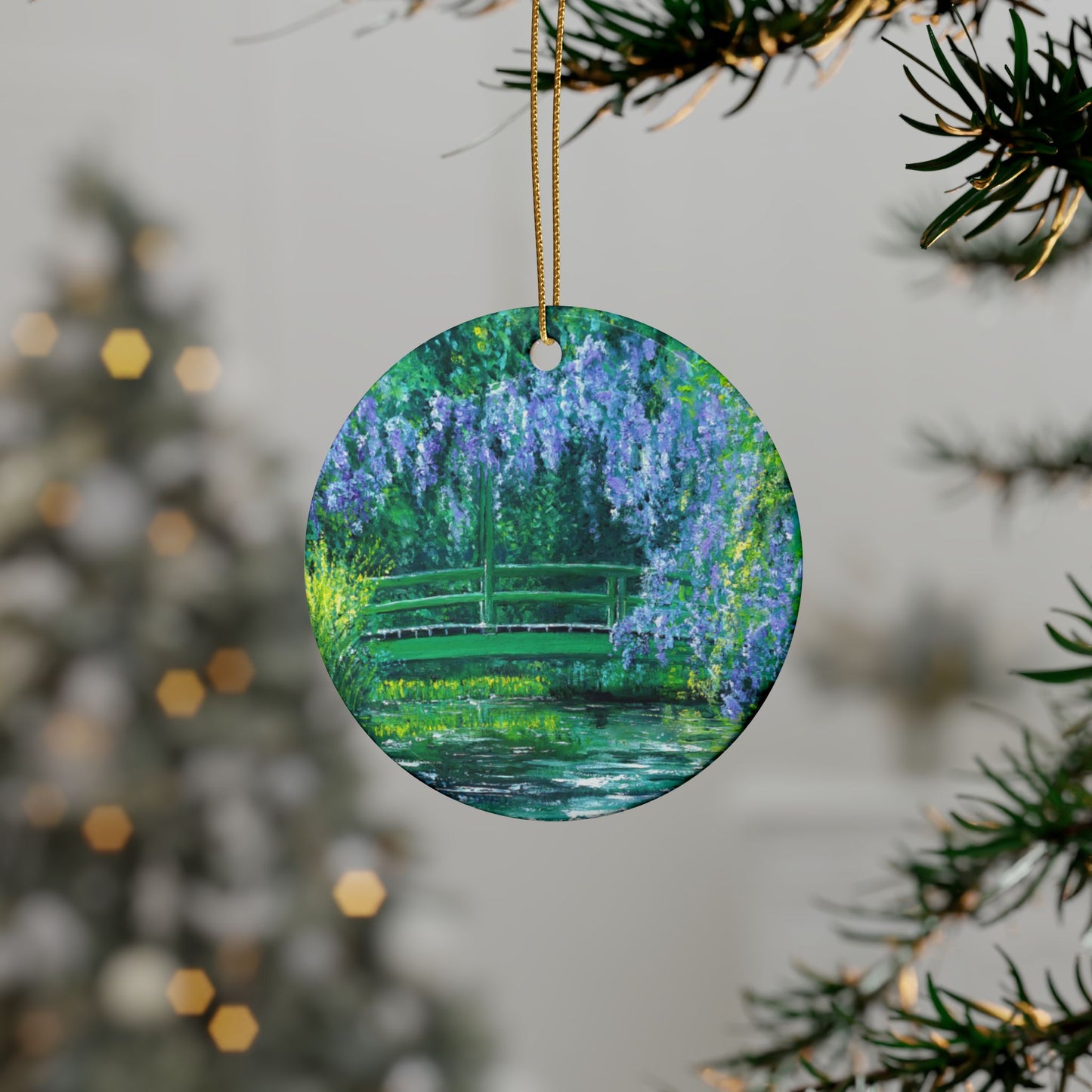 CERAMIC ORNAMENTS - NATURE'S REFLECTION: BRIDGES OF SERENITY