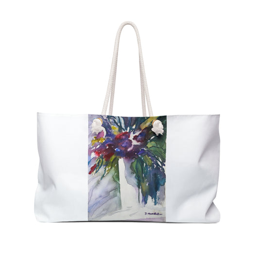 WEEKENDER BAG - MIXED FLOWER BOUQUET