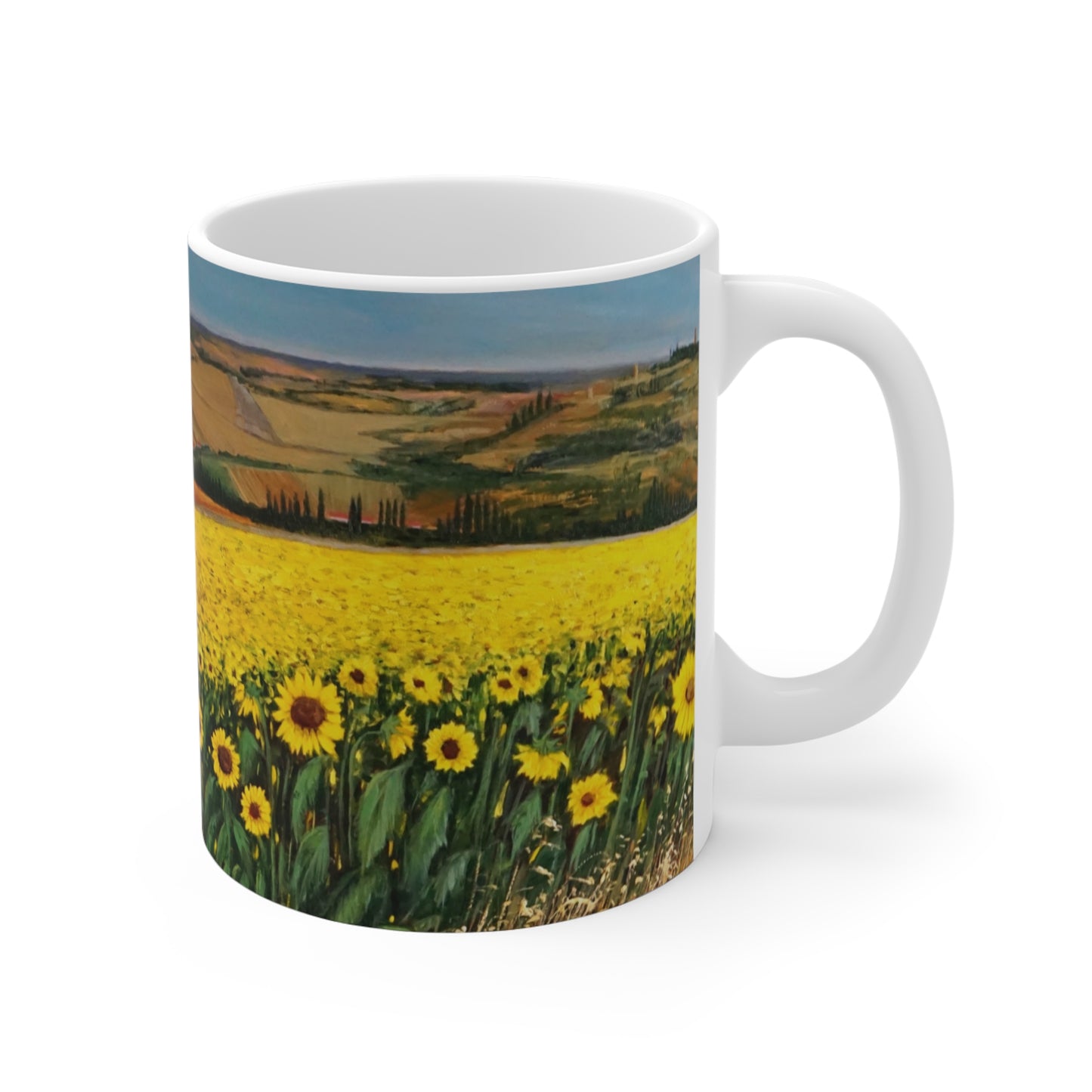 MUG 11oz - SUNFLOWER FIELD OF TUSCANY