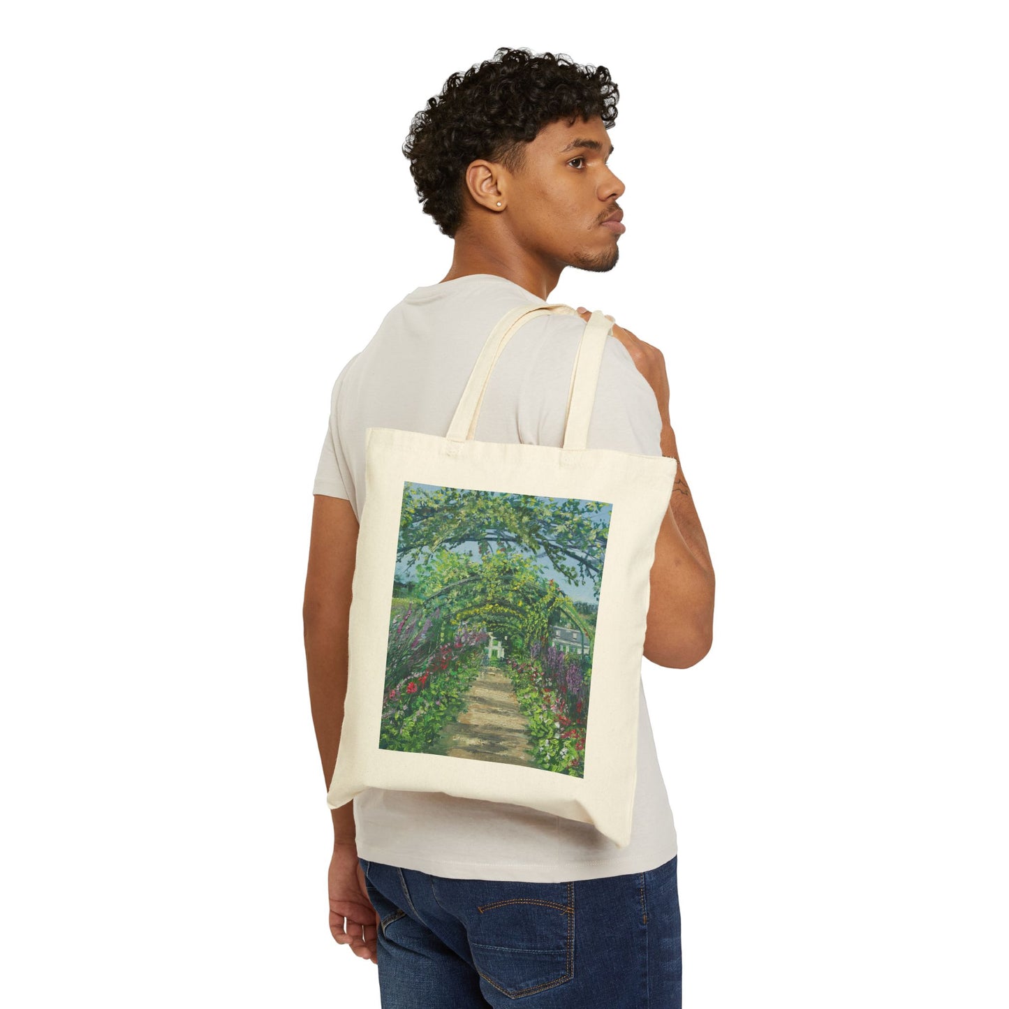 COTTON CANVAS TOTE BAG - PATHWAY TO TRANQUILITY