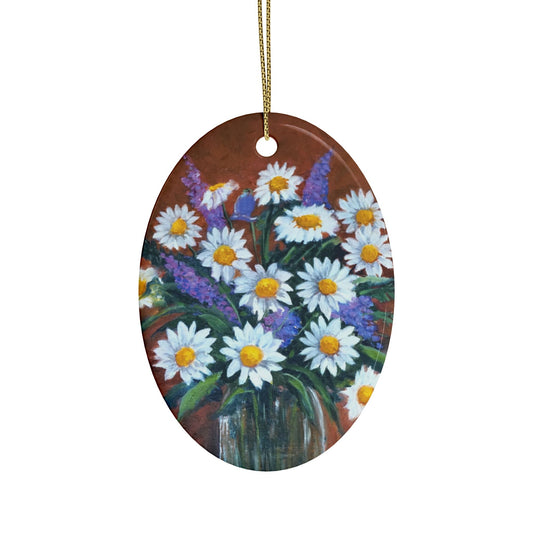 CERAMIC ORNAMENTS - DAISIES