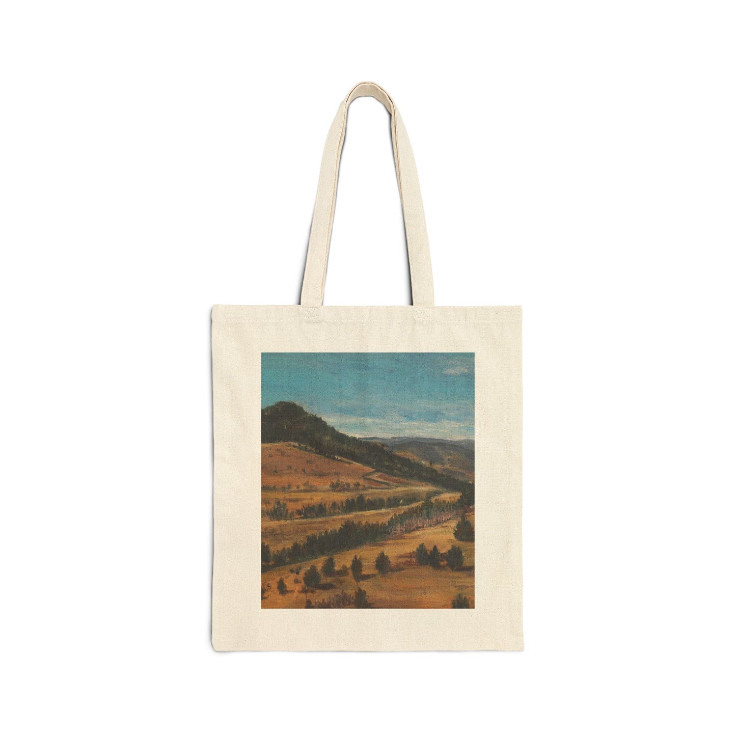 COTTON CANVAS TOTE BAG - BEHIND PIKES PEAK