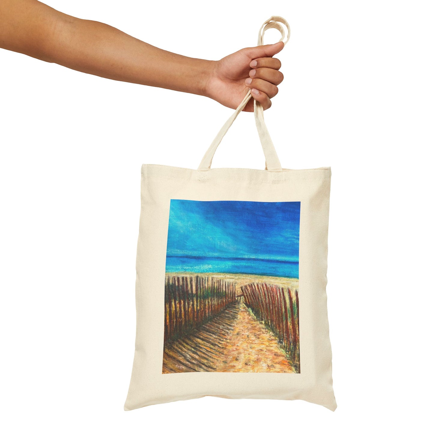 COTTON CANVAS TOTE BAG - BAILEY'S HARBOR 1