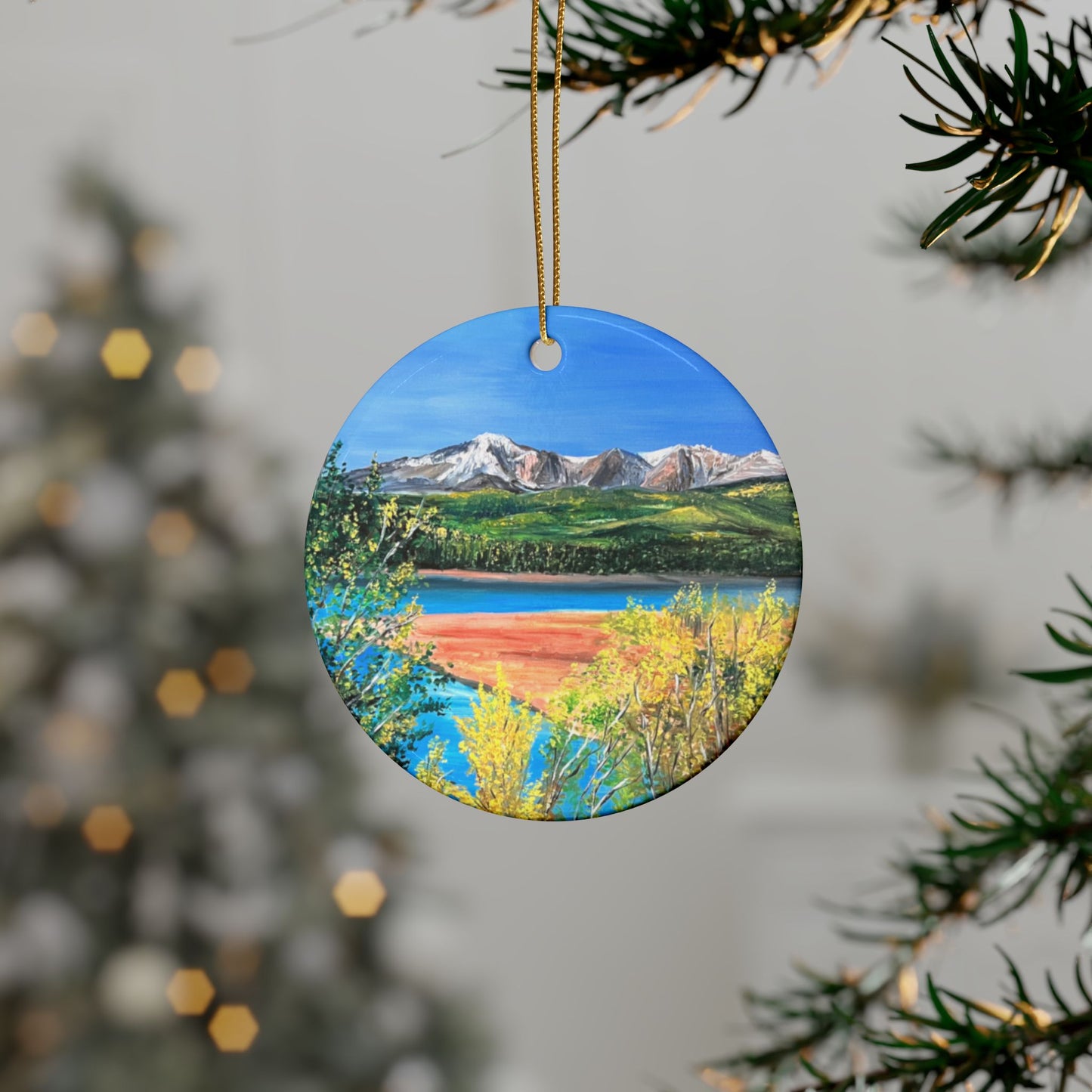 CERAMIC ORNAMENTS - PIKES PEAK MOUNTAINS