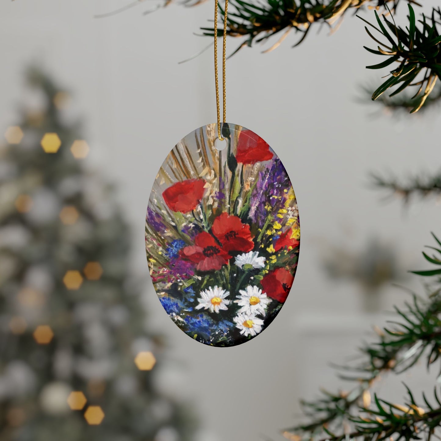 CERAMIC ORNAMENTS - BOUQUET OF WILD FLOWERS