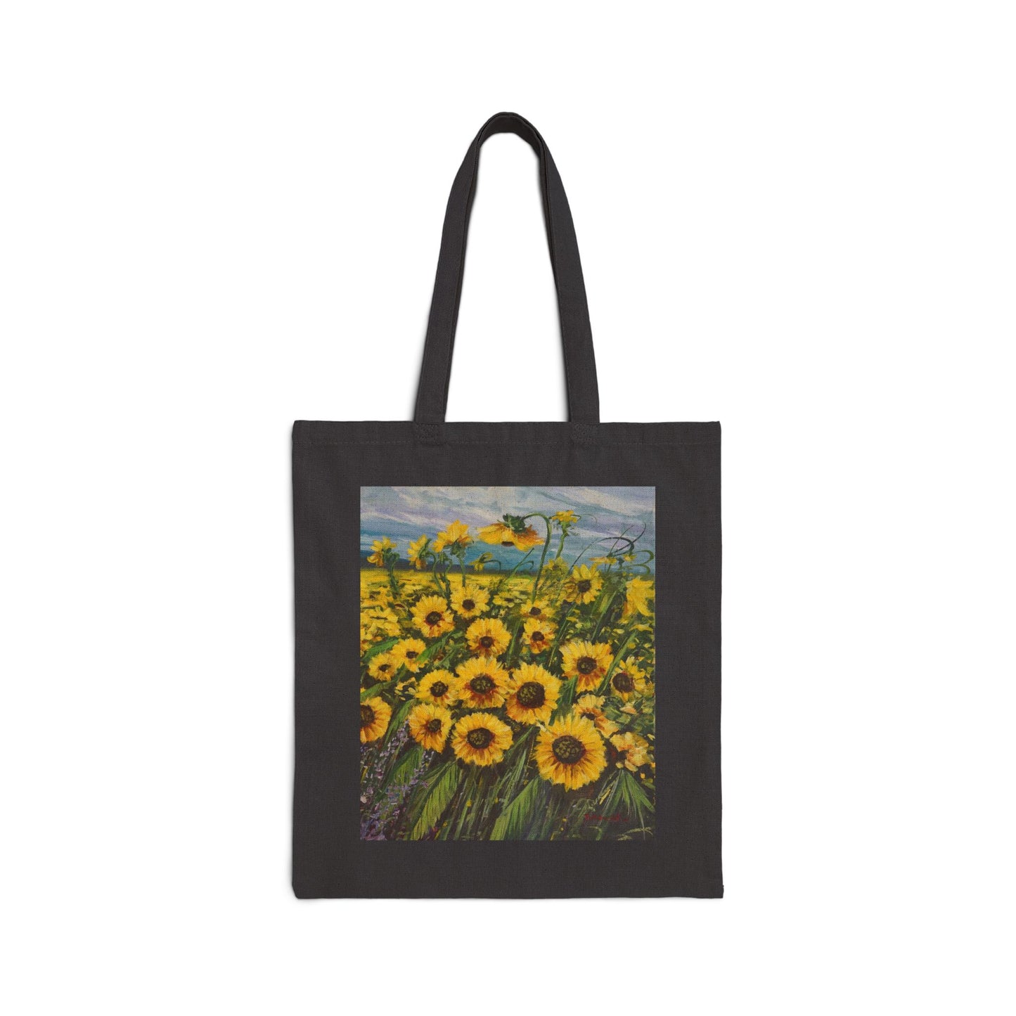 COTTON CANVAS TOTE BAG - SUNFLOWERS