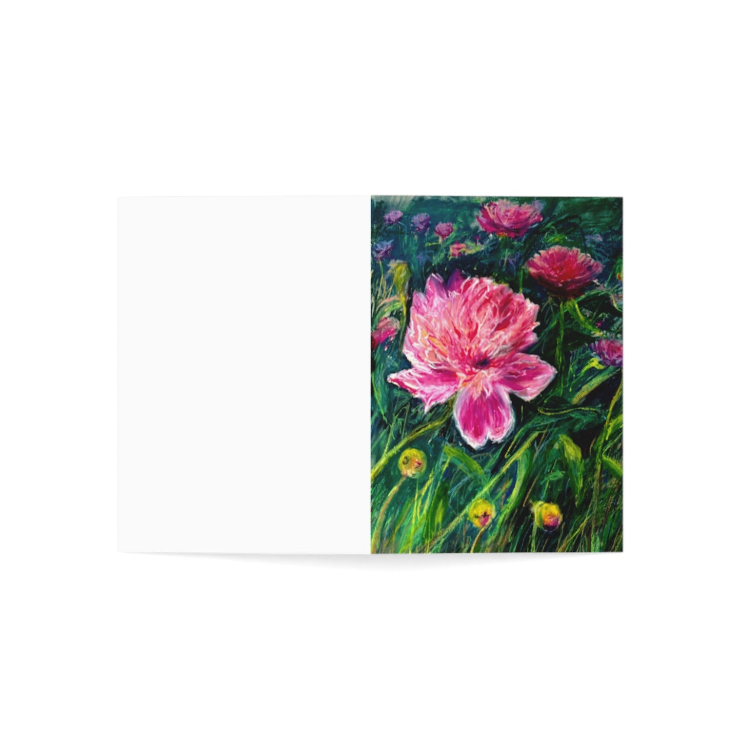 GREETING CARDS (1, 10, 30, and 50pcs) - PINK BLOSSOMS: DELICATE PETALS