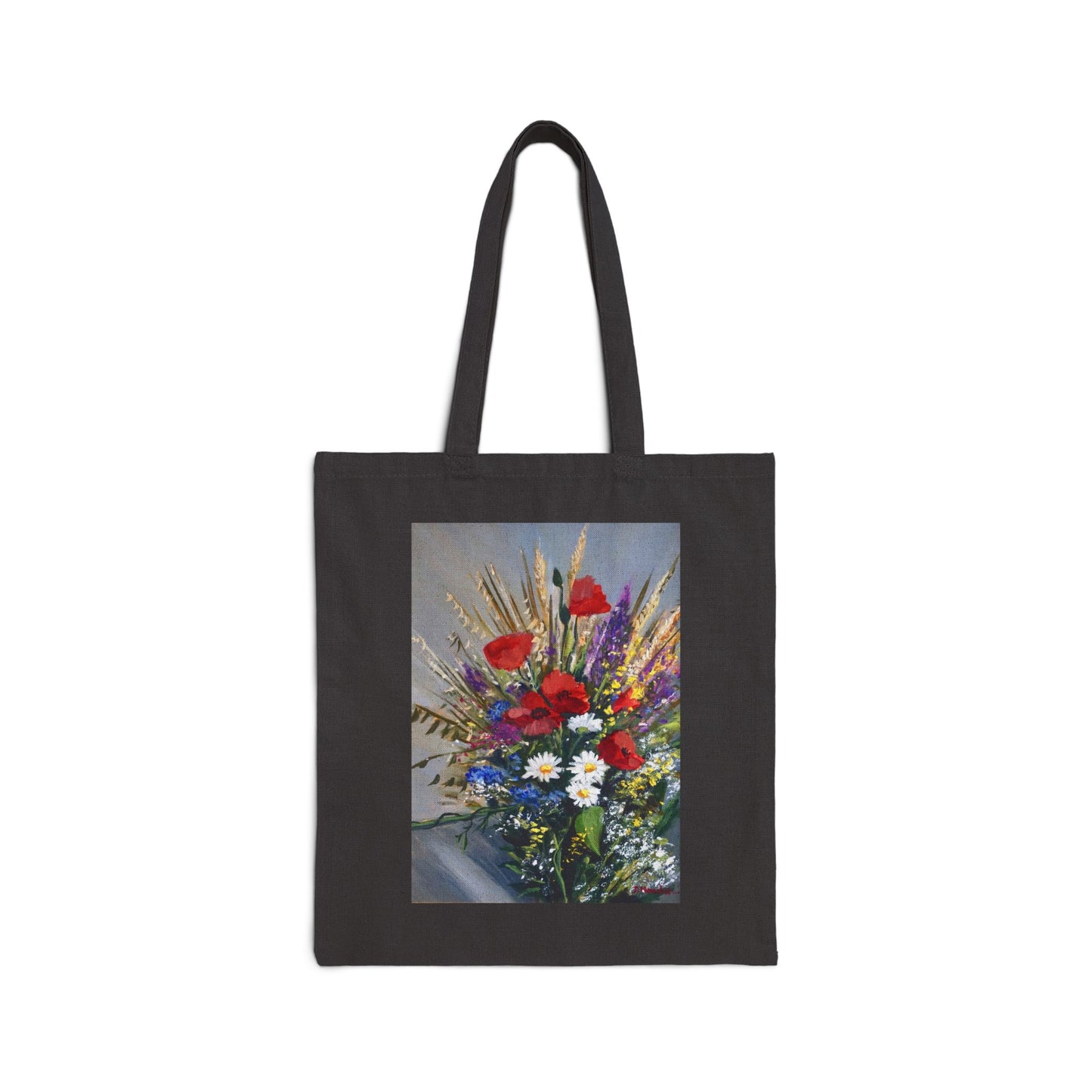 COTTON CANVAS TOTE BAG - BOUQUET OF WILD FLOWERS