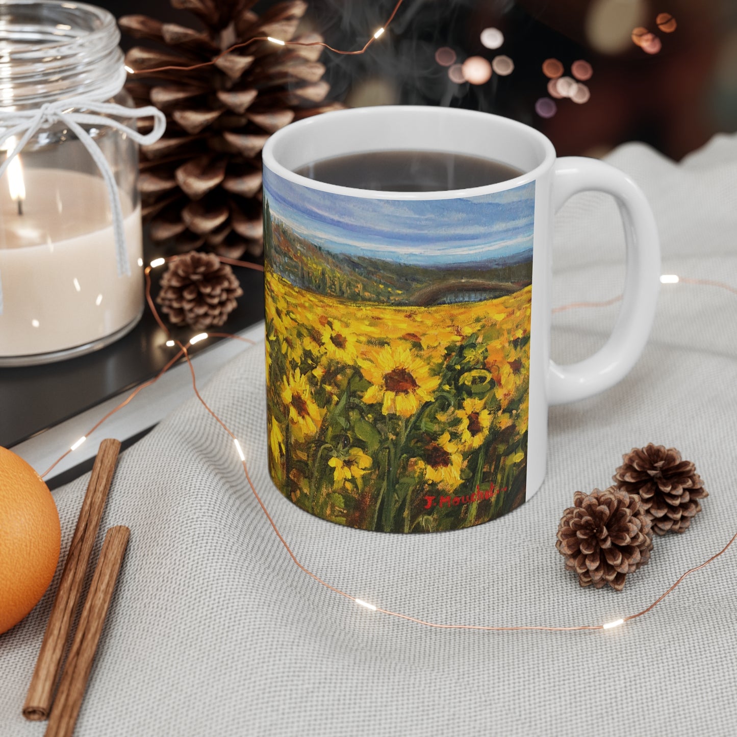 MUG 11oz - TRANQUILITY: SUNFLOWER FIELD