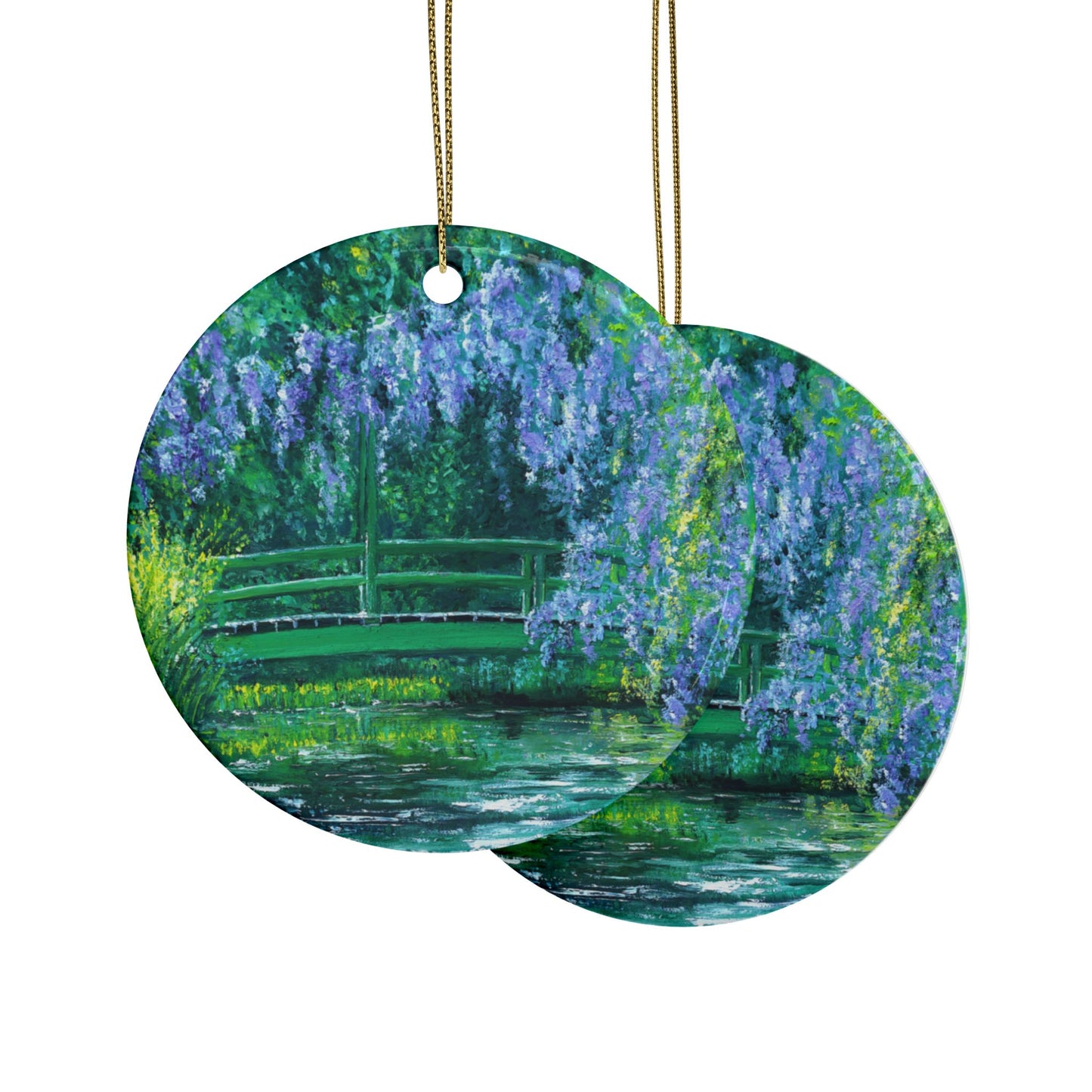 CERAMIC ORNAMENTS - NATURE'S REFLECTION: BRIDGES OF SERENITY