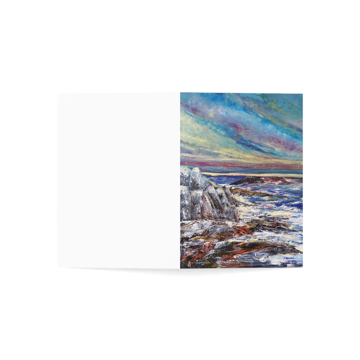 GREETING CARDS (1, 10, 30, and 50pcs) - SEASCAPE AT SUNDOWN