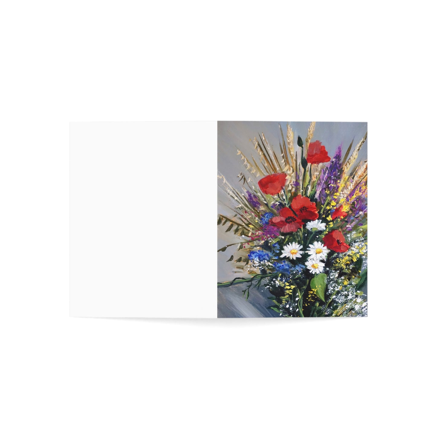 GREETING CARDS (1, 10, 30, and 50pcs) - BOUQUET OF WILD FLOWERS