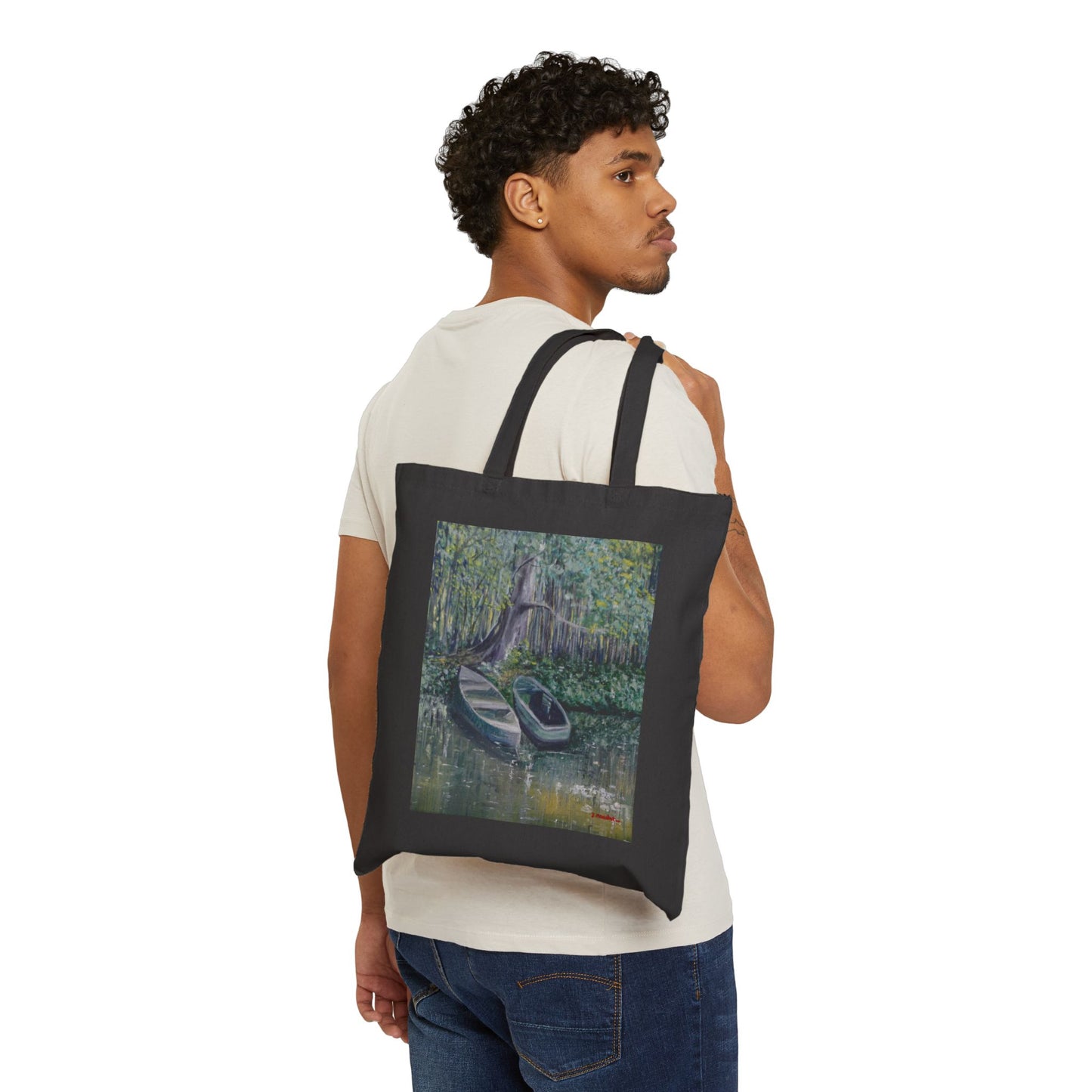 COTTON CANVAS TOTE BAG - WHISPERS OF STILL WATERS