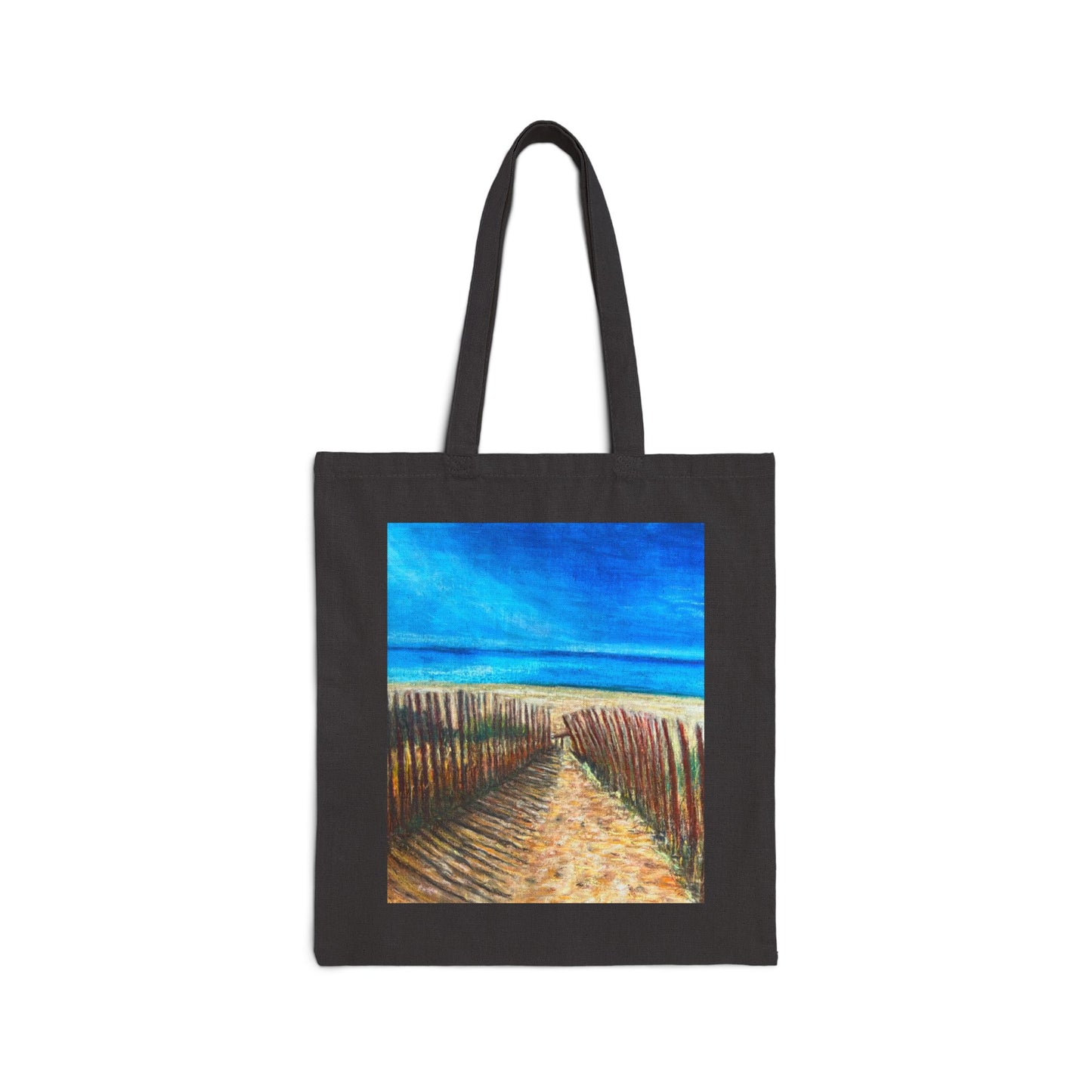 COTTON CANVAS TOTE BAG - BAILEY'S HARBOR 1