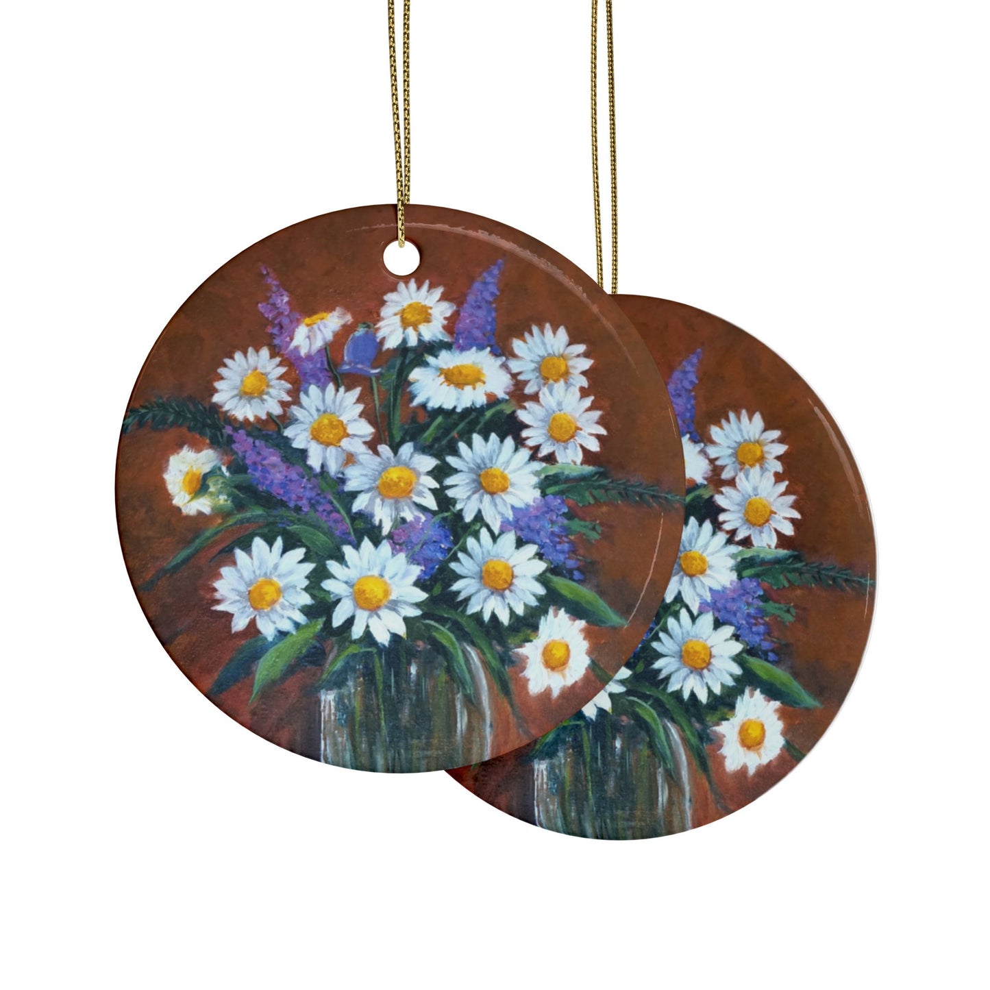 CERAMIC ORNAMENTS - DAISIES