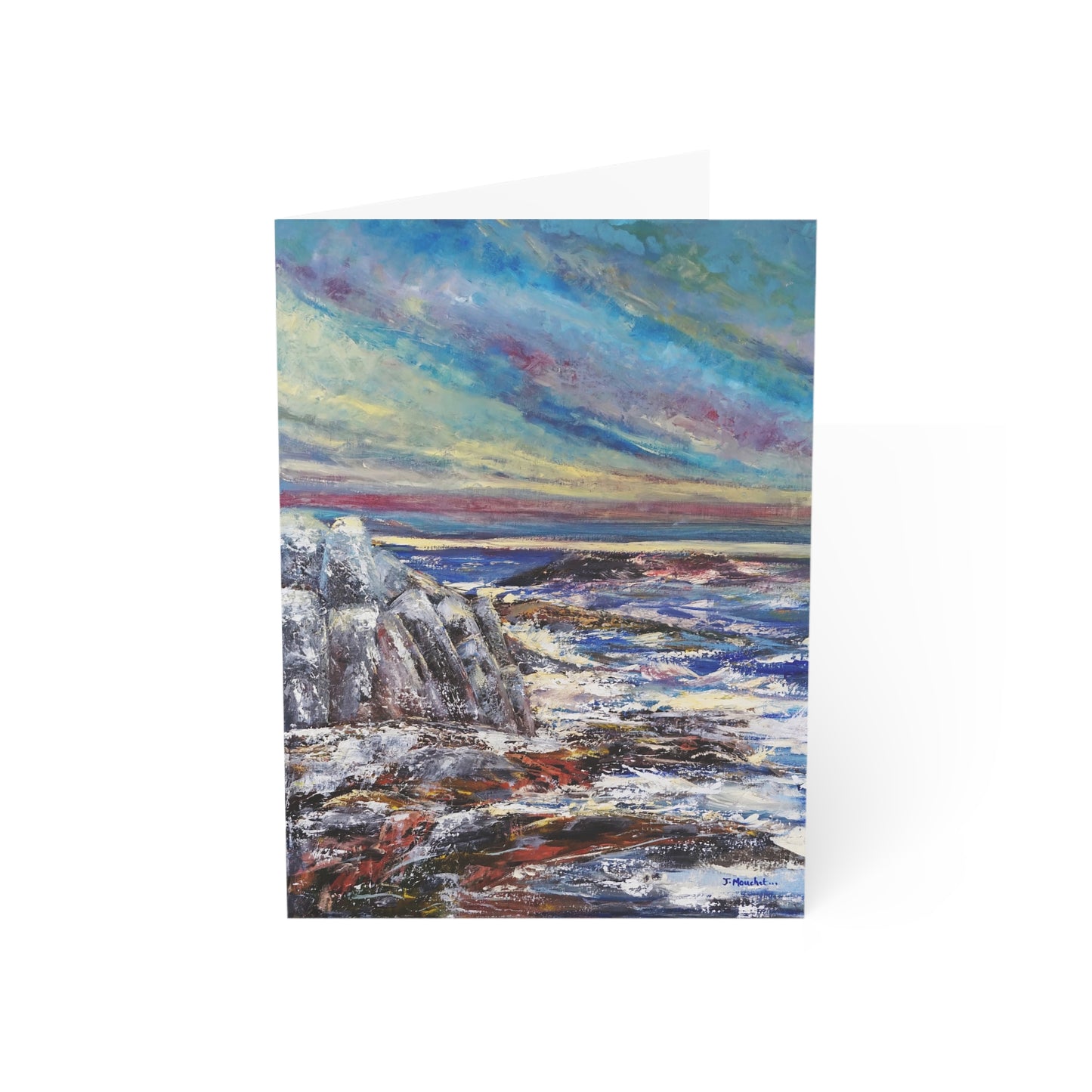 GREETING CARDS (1, 10, 30, and 50pcs) - SEASCAPE AT SUNDOWN