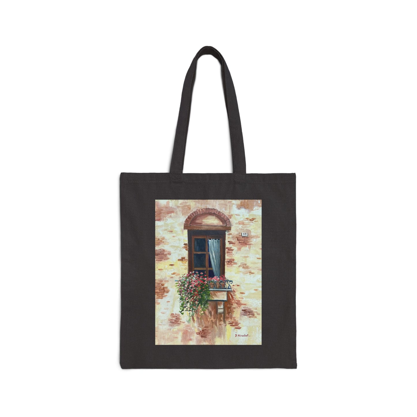 COTTON CANVAS TOTE BAG - ITALIAN WINDOW