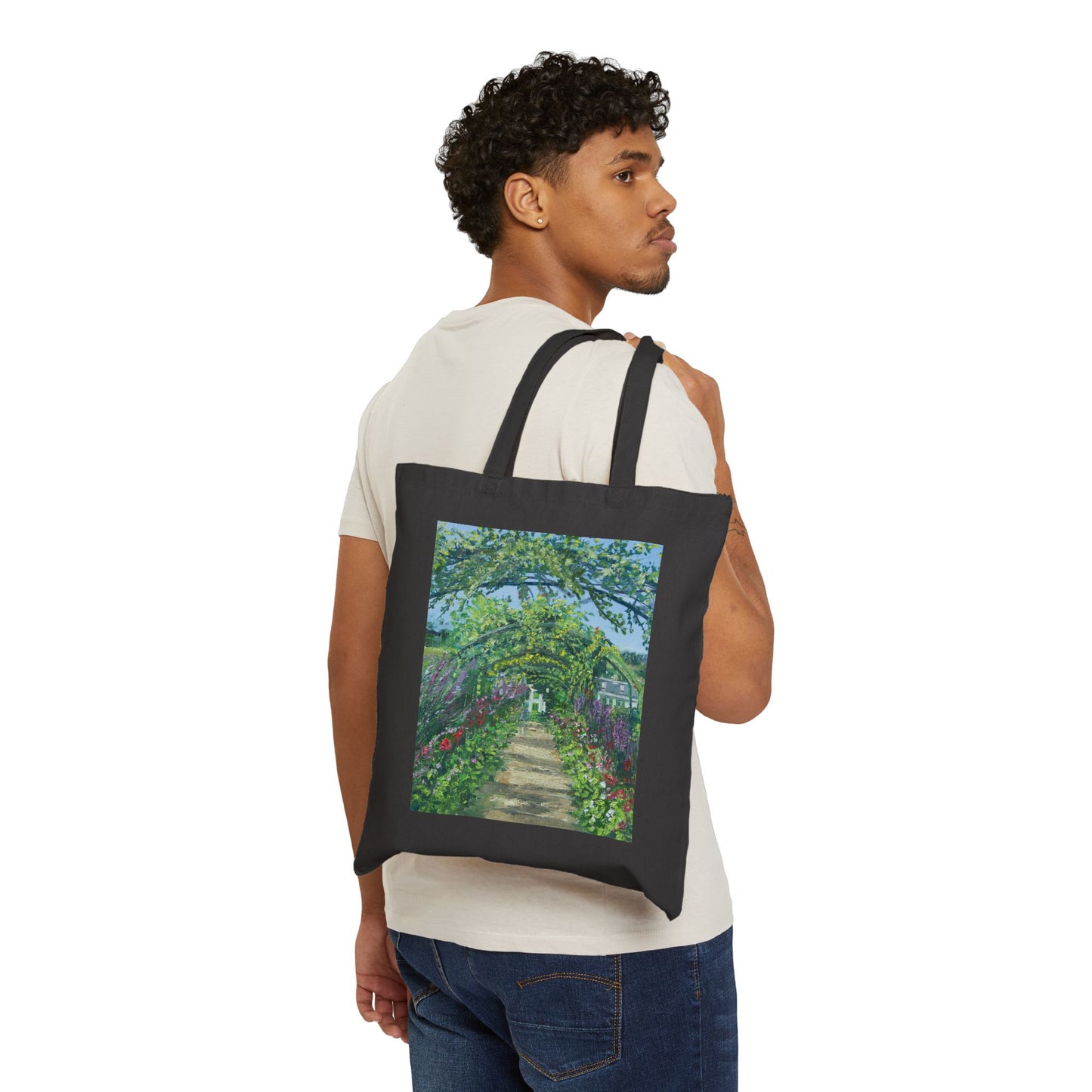 COTTON CANVAS TOTE BAG - PATHWAY TO TRANQUILITY