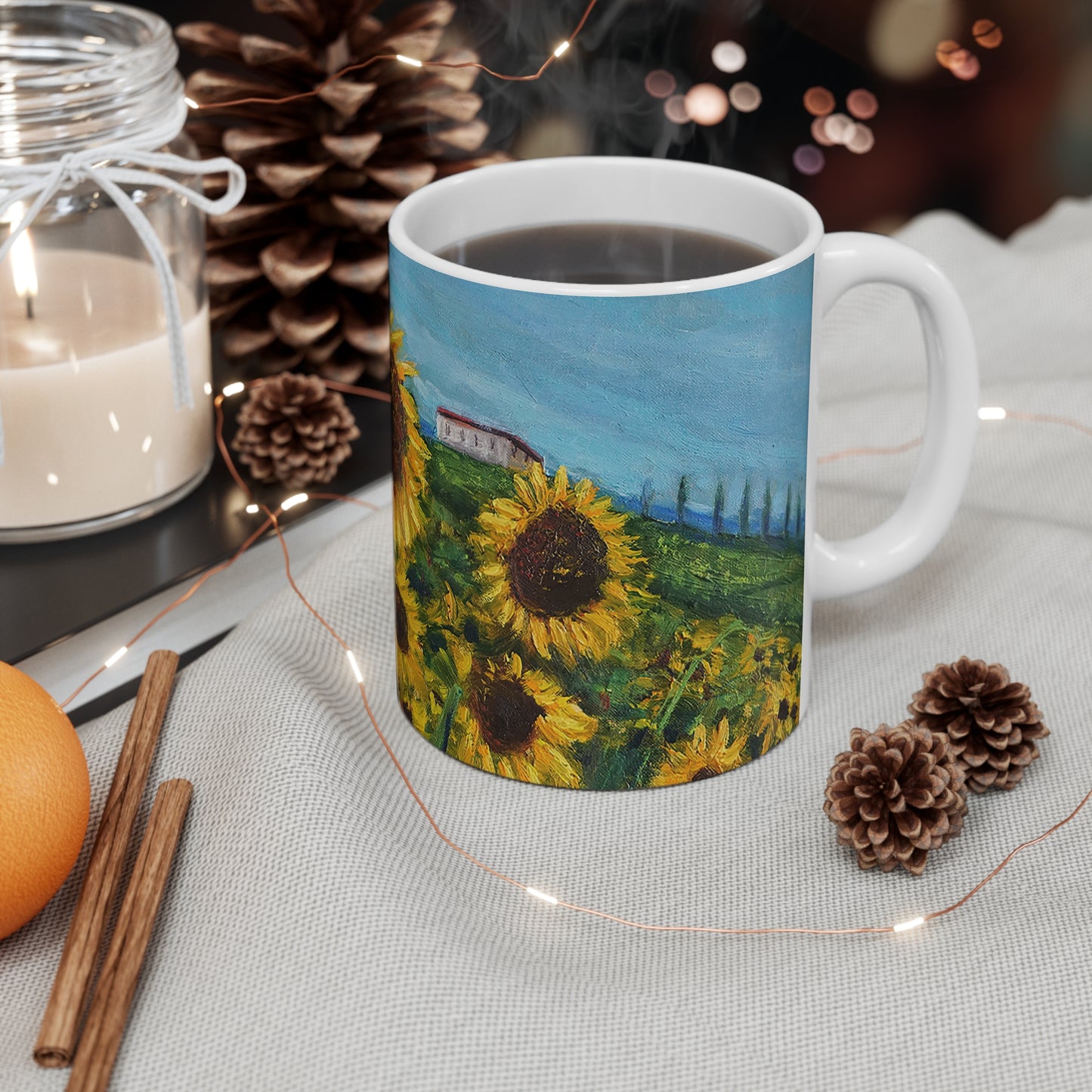 MUG 11oz - HAPPINESS: A SUNFLOWER HAVEN