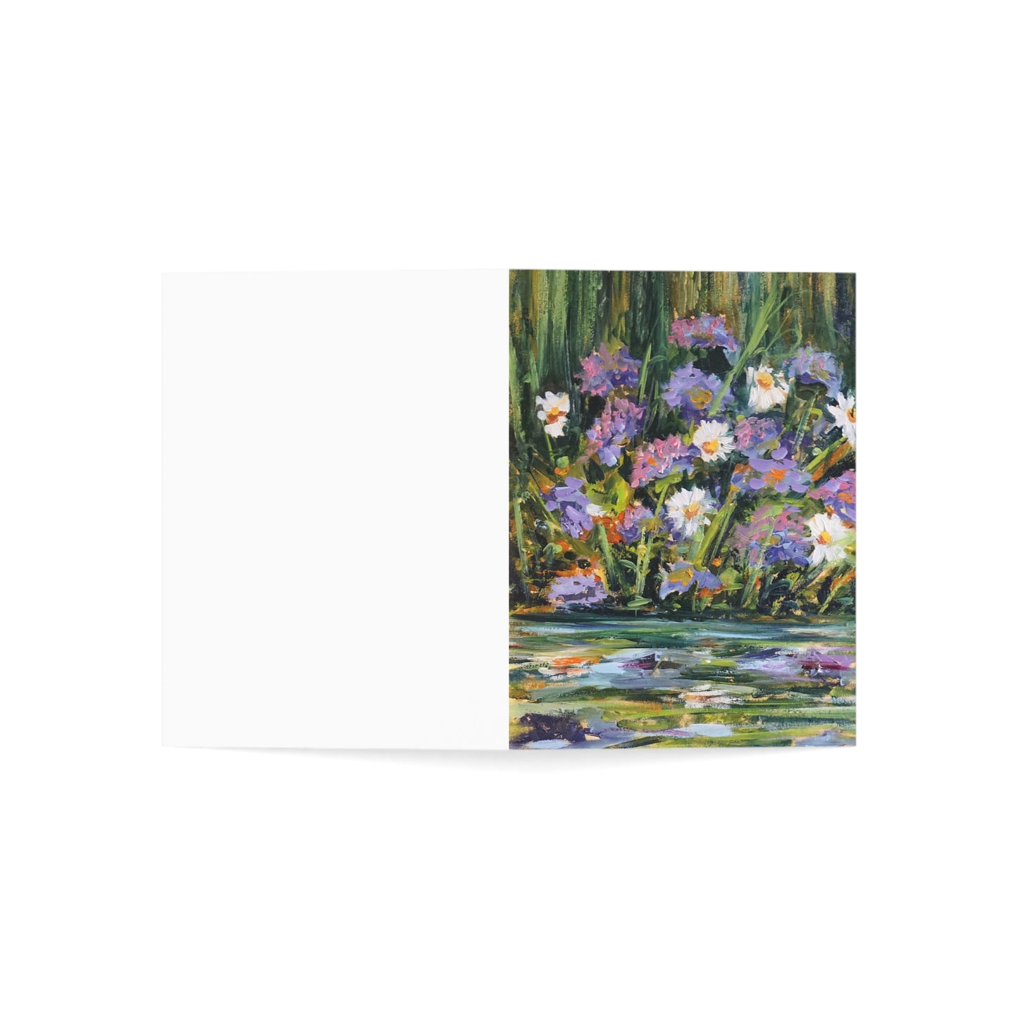 GREETING CARDS(1, 10, 30, and 50pcs) - WILD FLOWERS BY THE RIVER