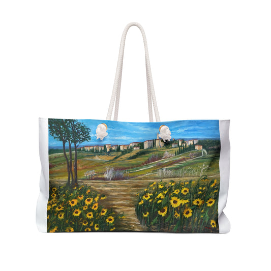 WEEKENDER BAG - THE PATH THROUGH THE SUNFLOWER FIELD