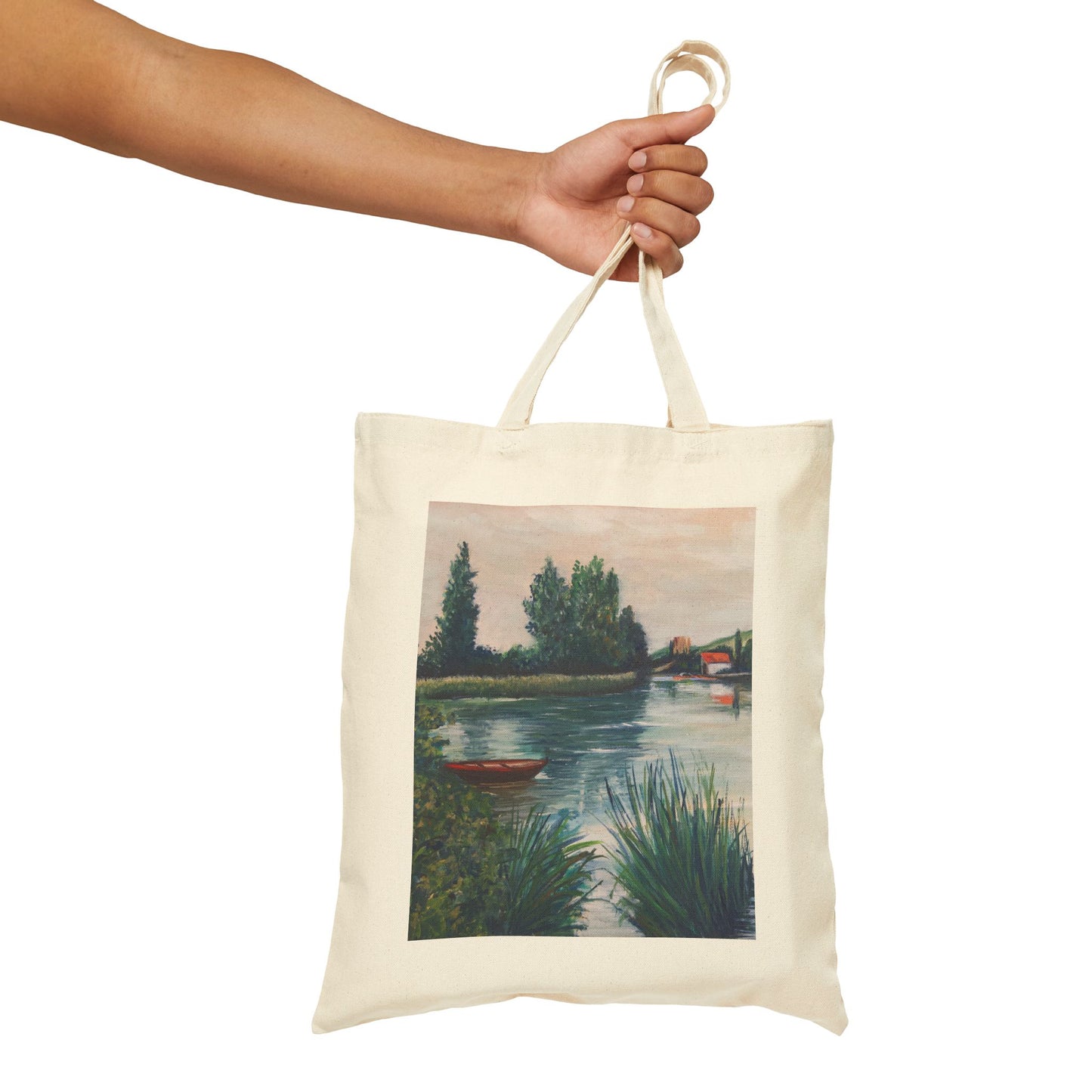 COTTON CANVAS TOTE BAG - THE FRENCH LAKE