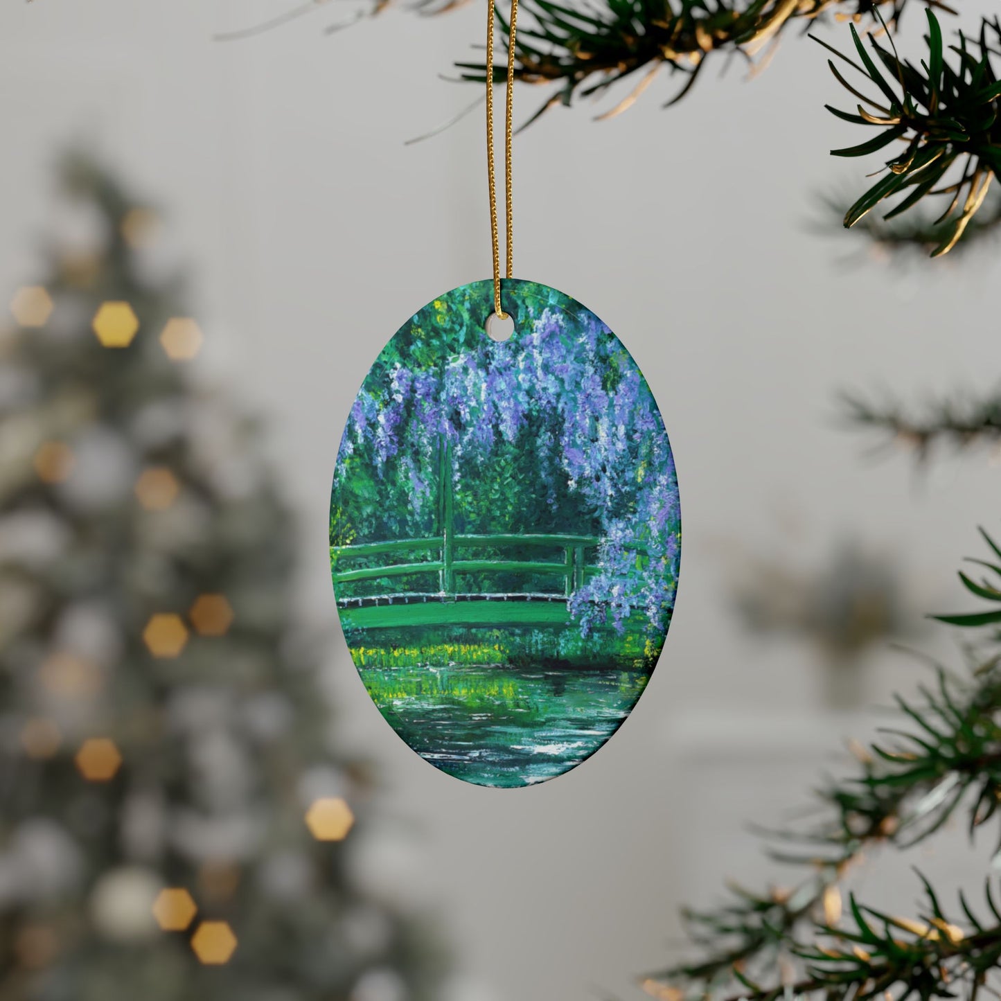 CERAMIC ORNAMENTS - NATURE'S REFLECTION: BRIDGES OF SERENITY