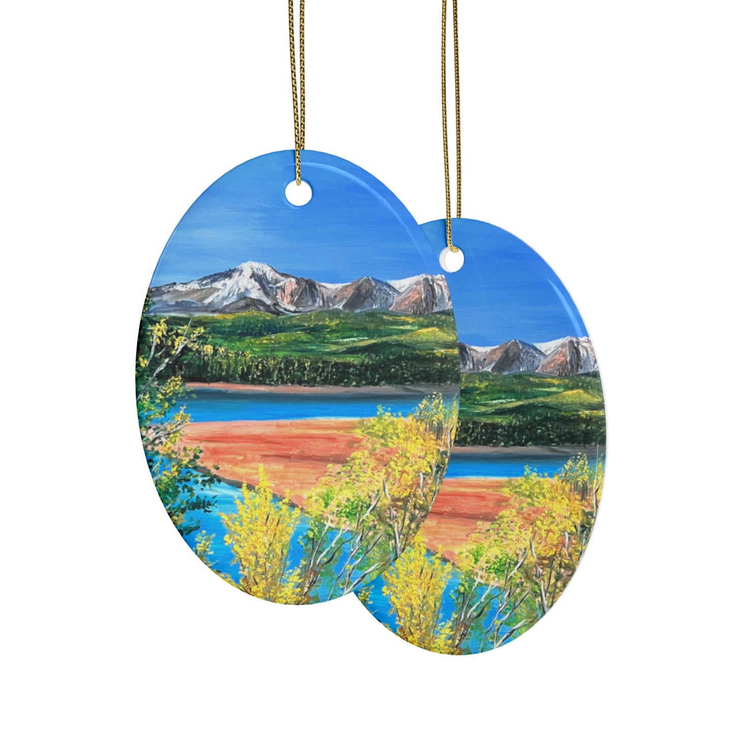 CERAMIC ORNAMENTS - PIKES PEAK MOUNTAINS