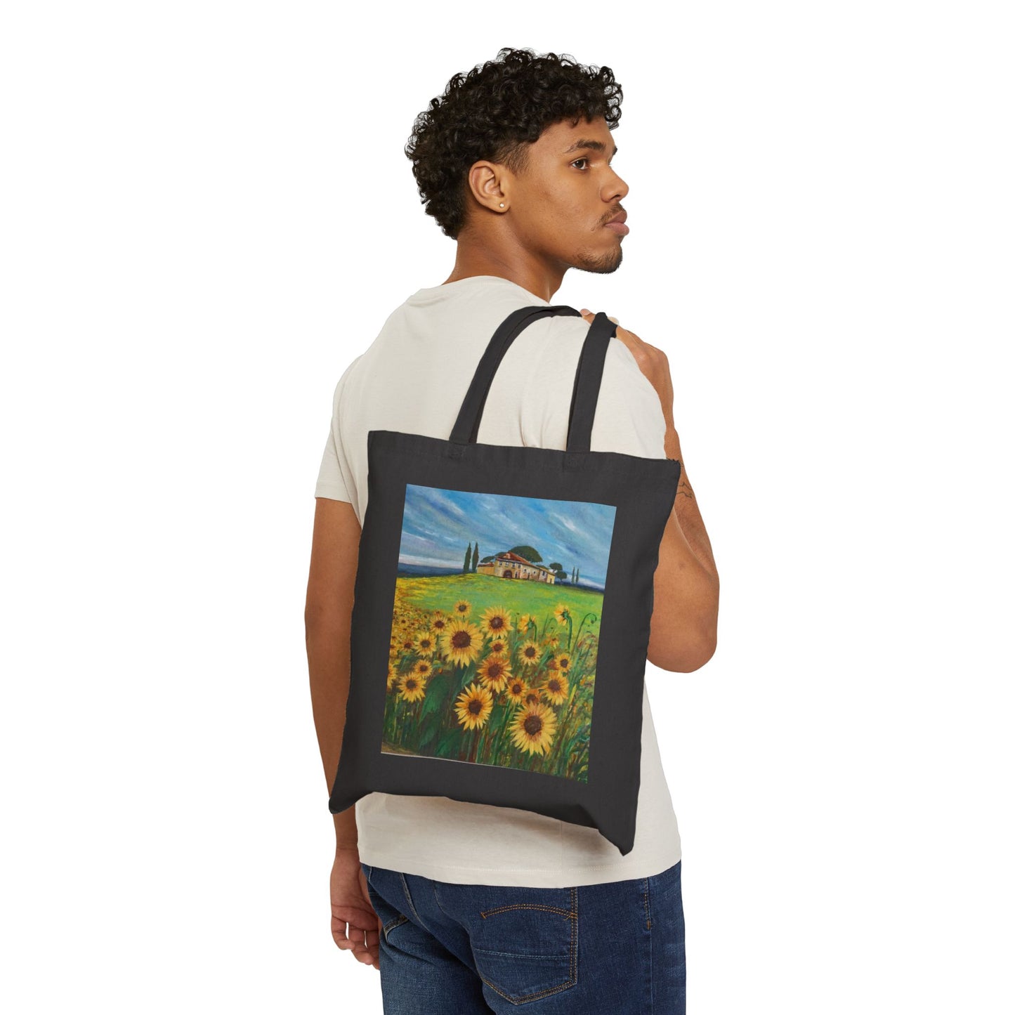 COTTON CANVAS TOTE BAG - PASSING OF TIME