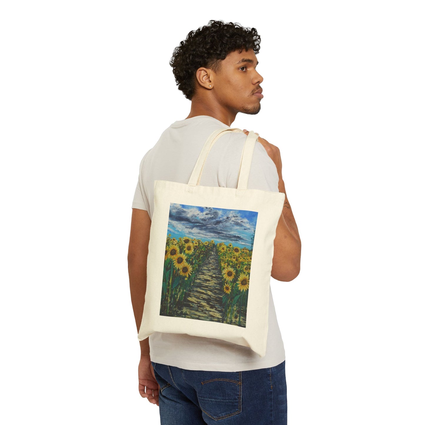 COTTON CANVAS TOTE BAG - BLISSFUL JOURNEY