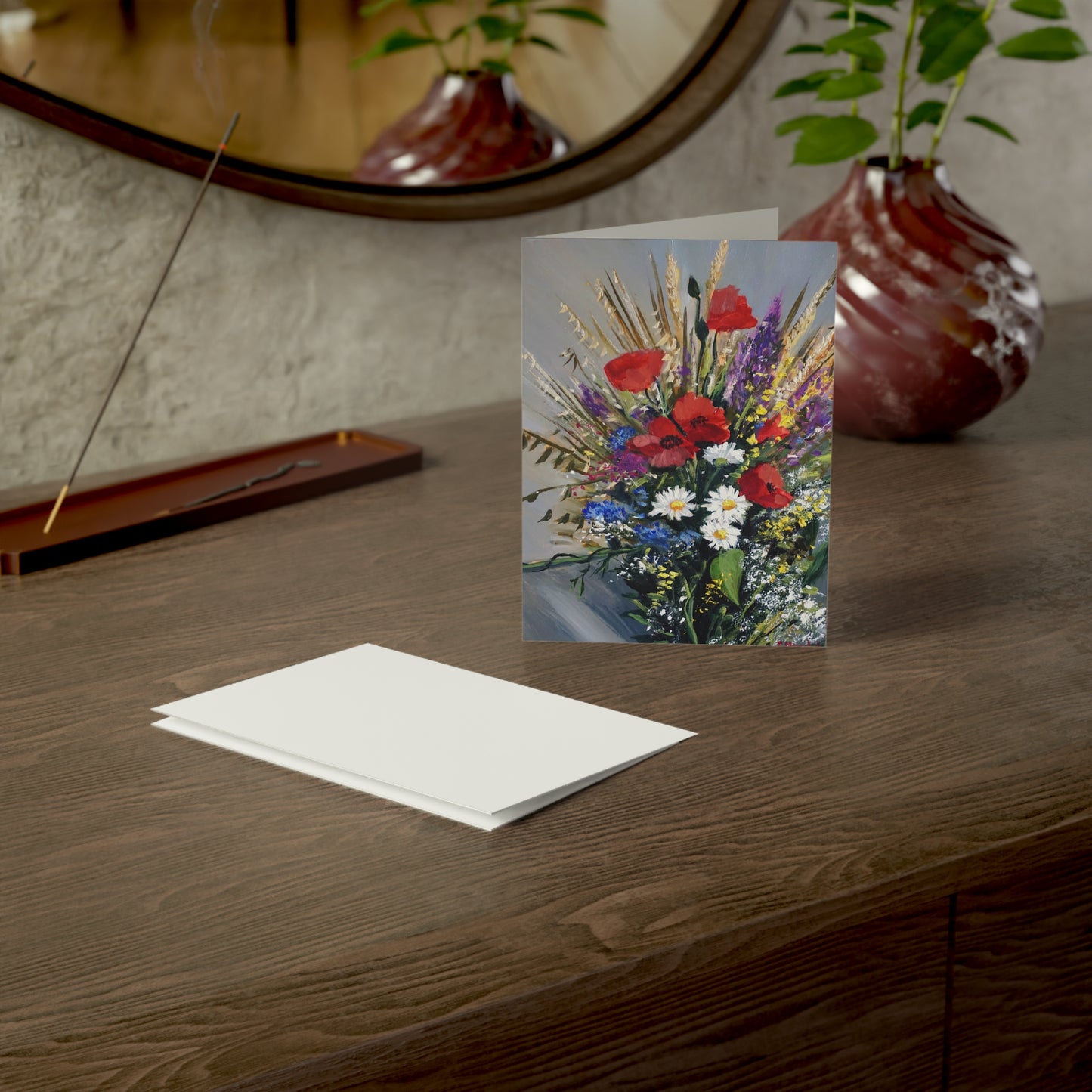 GREETING CARDS (1, 10, 30, and 50pcs) - BOUQUET OF WILD FLOWERS