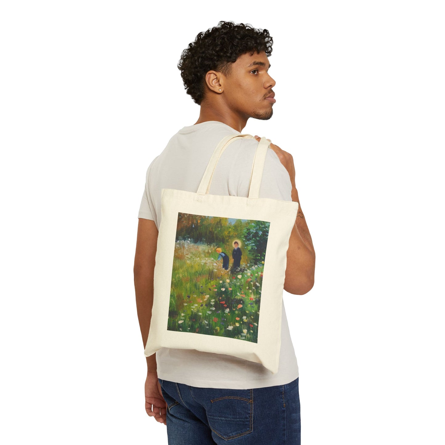 COTTON CANVAS TOTE BAG - HOMAGE TO RENOIR